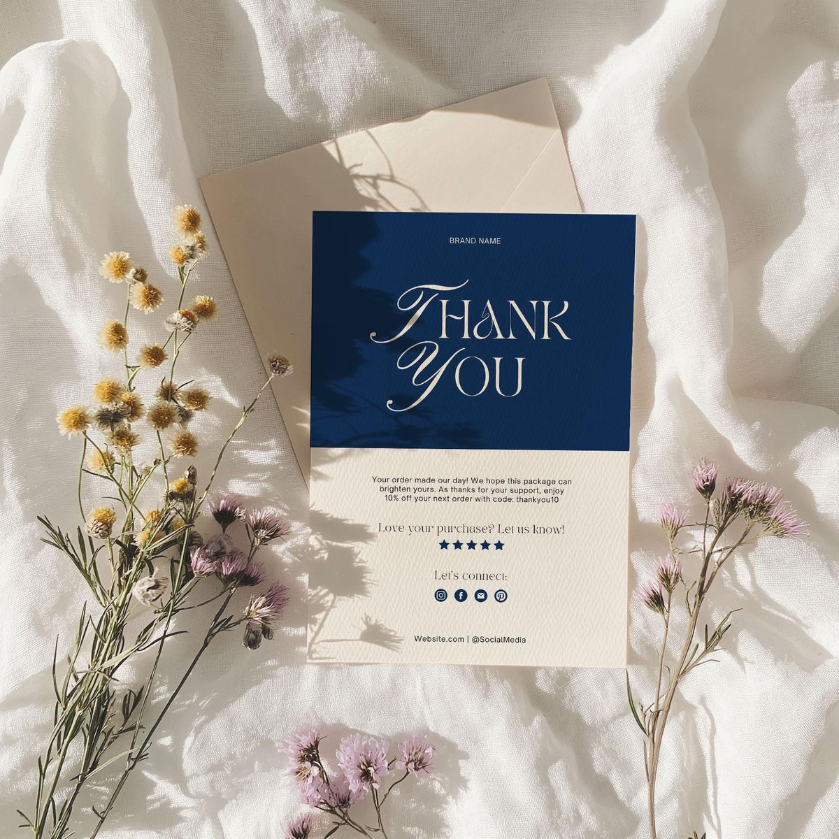 Kartu Ucapan / Thank You Card (100pcs)
